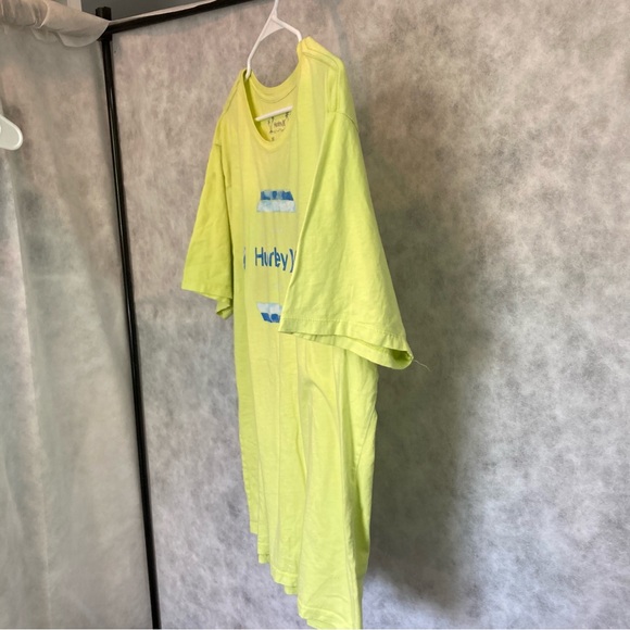 HURLEY Everyday Washed Short Sleeve Graphic Tshirt Yellow Lime Green Mens XL - Picture 7 of 12